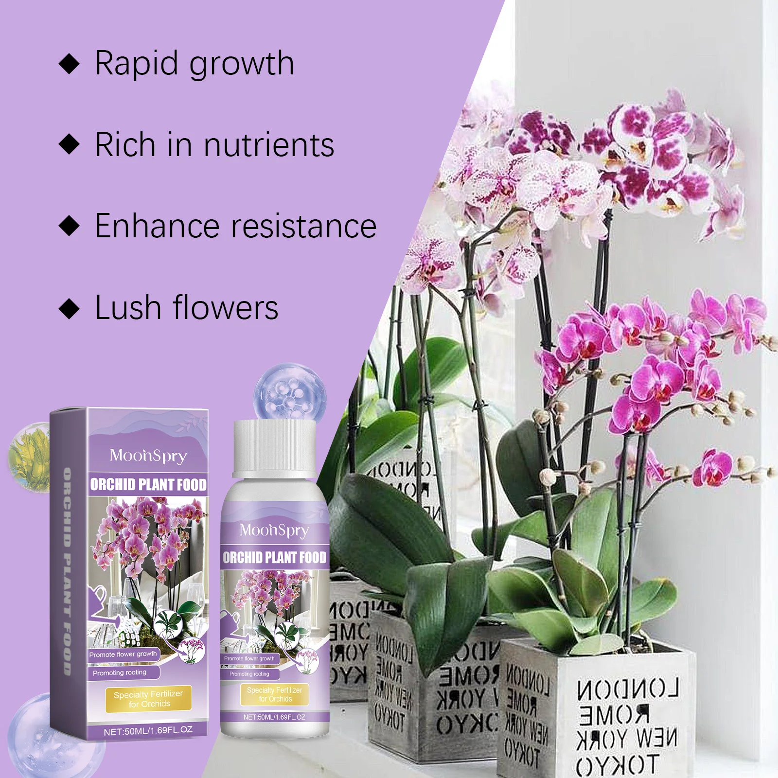Plant Pot - Agente para el crecimiento de orquídeas: