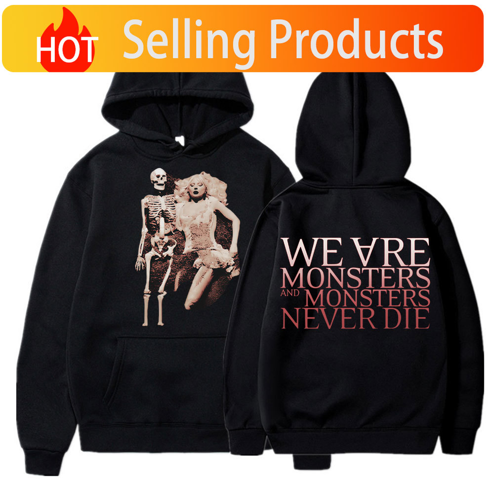 Monstera - Sudadera con Capucha Vintage Lady Gaga