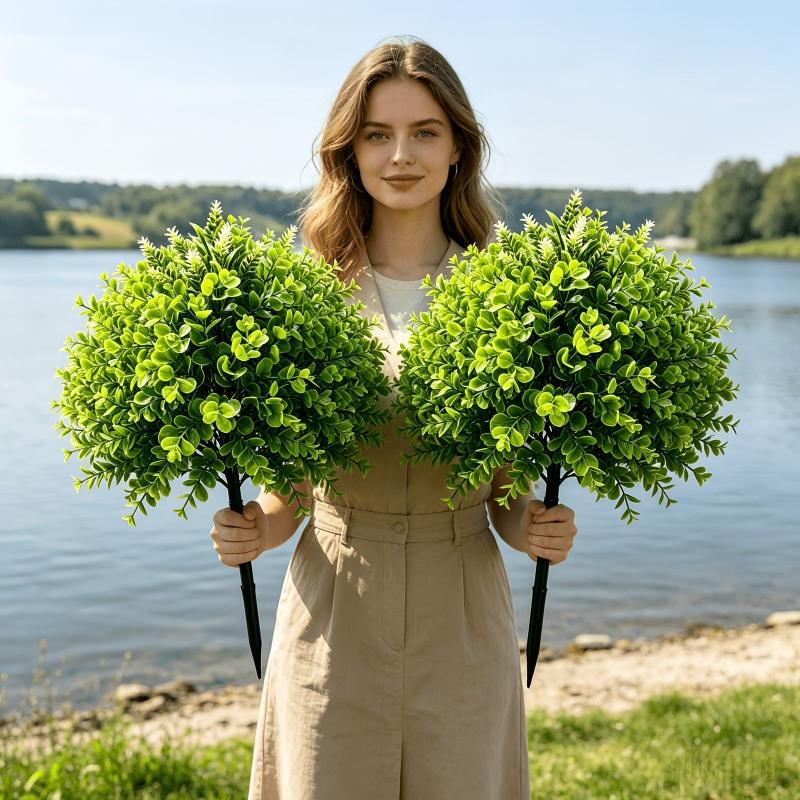 Fiddle Leaf Fig - Plantas Verdes Artificiales con Estaca para