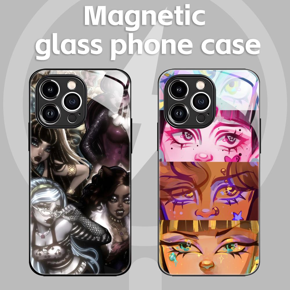 Monstera - Funda Magnética de Vidrio para Teléfono