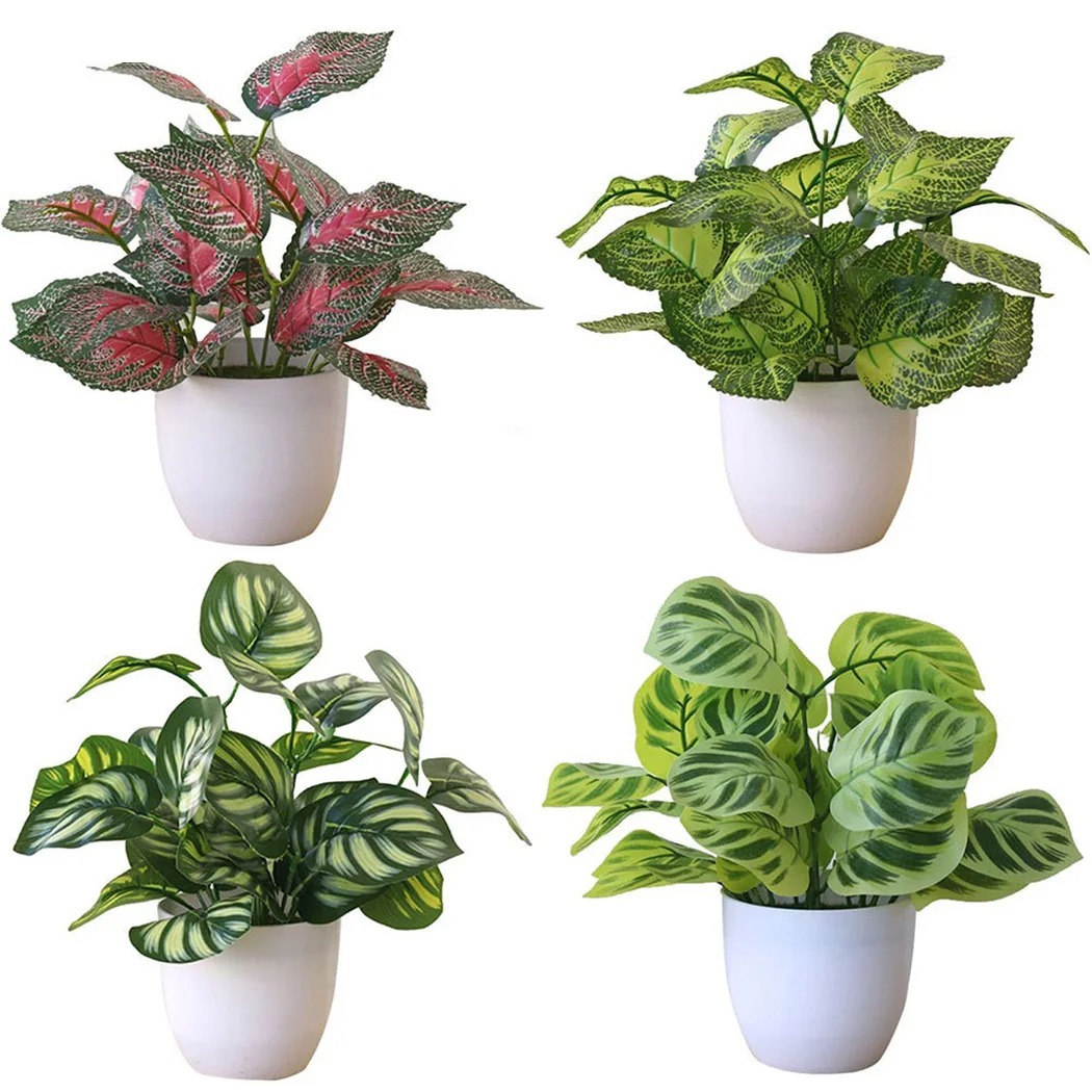 Snake Plant - Maceta de follaje Artificial, bonsái para