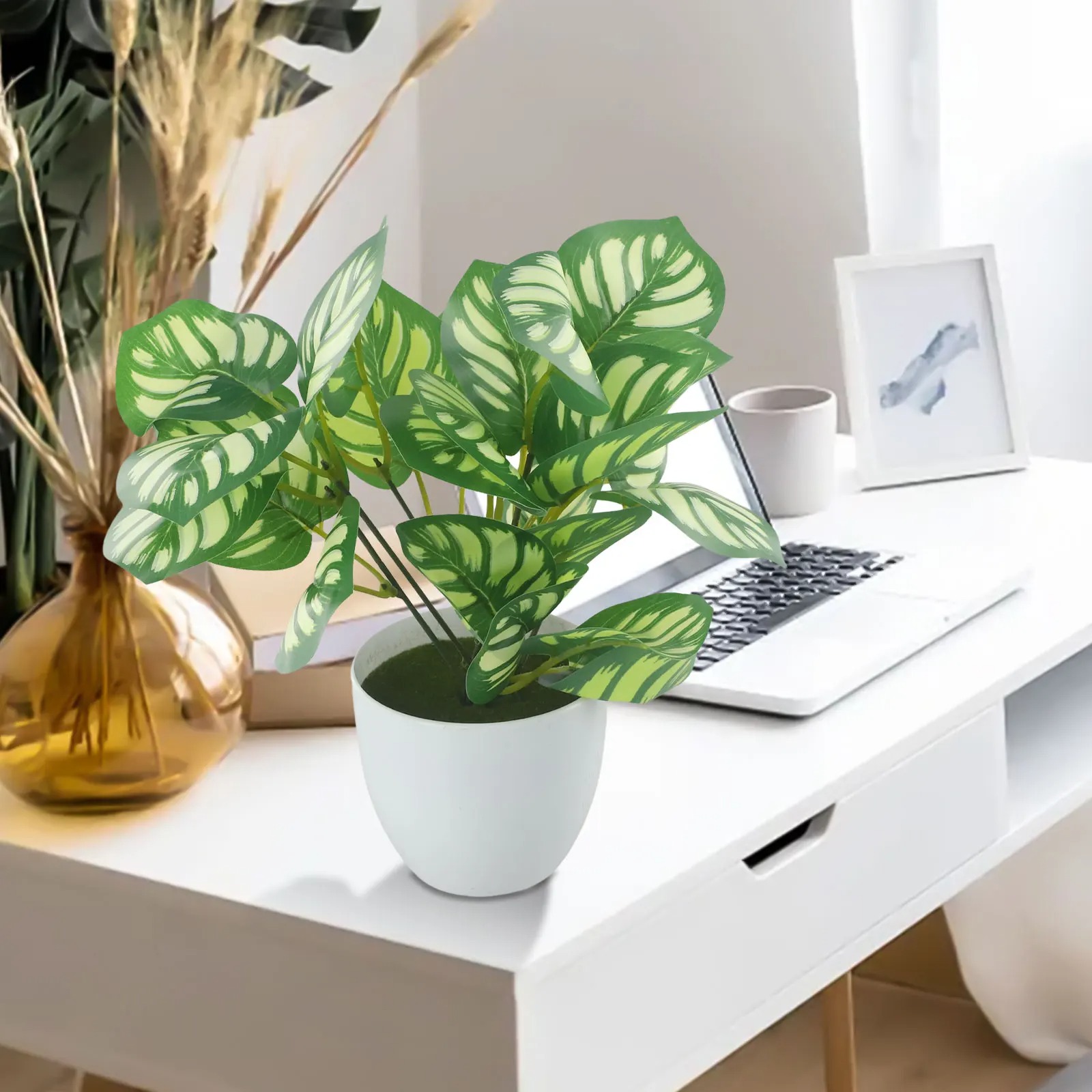 Maceta de follaje Artificial,  - Snake Plant reseña y precio